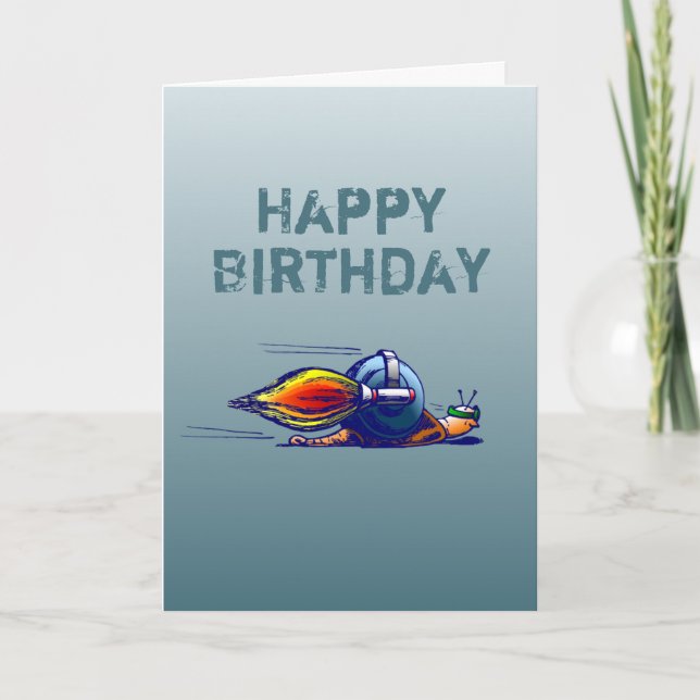The World's Fastest Snail Card (Front)