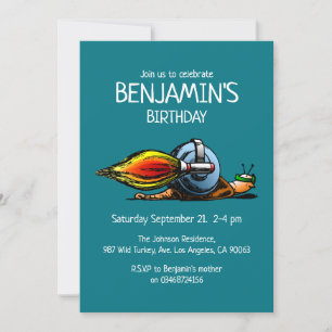 The World's Fastest Snail Invitation