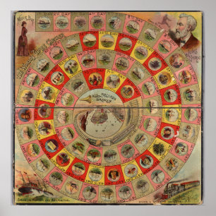 The world's globe circler poster