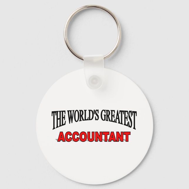 The World's Greatest Accountant Key Ring (Front)