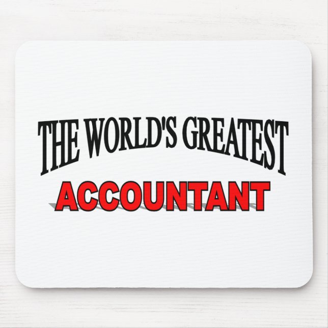 The World's Greatest Accountant Mouse Mat (Front)