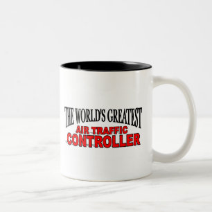 The World's Greatest Air Traffic Controller Two-Tone Coffee Mug