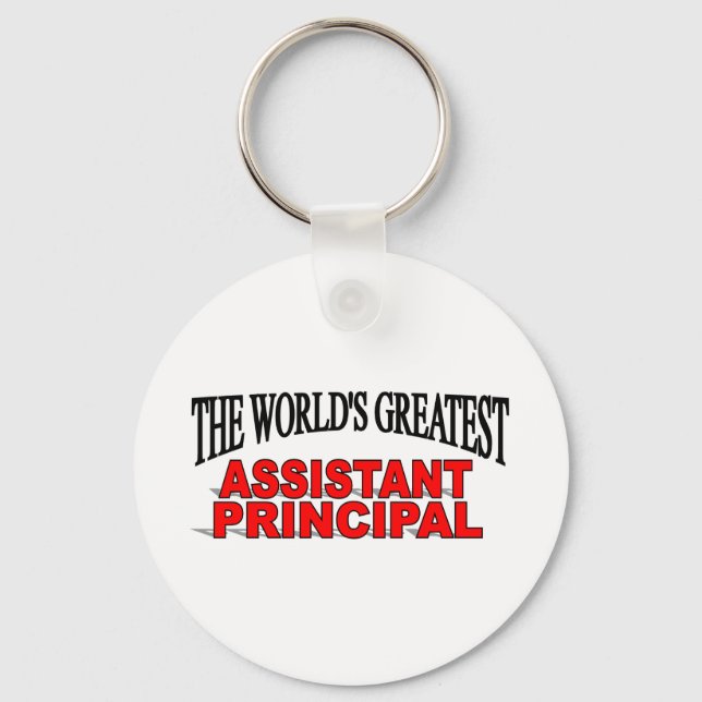 The World's Greatest Assistant Principal Key Ring (Front)