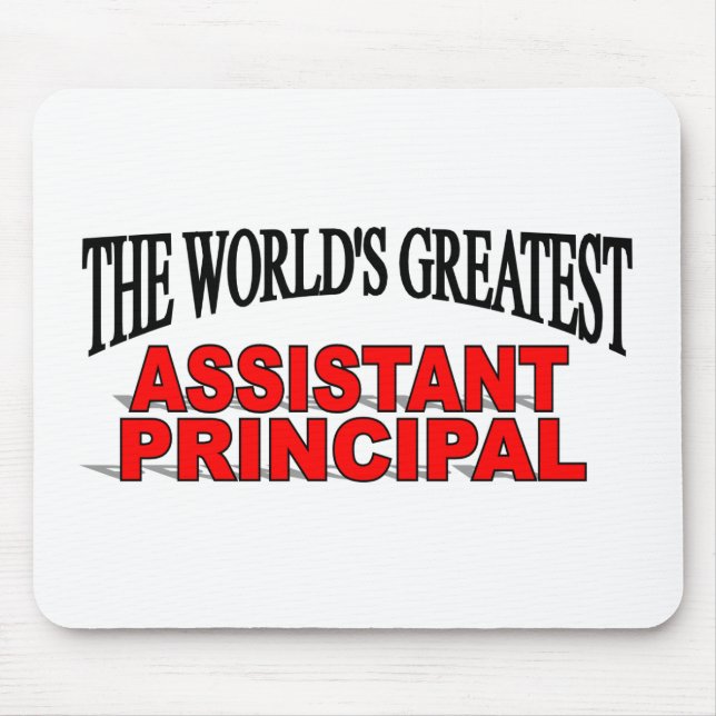 The World's Greatest Assistant Principal Mouse Mat (Front)
