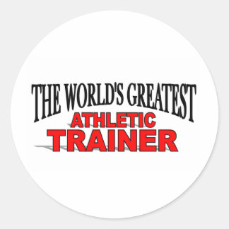 The World's Greatest Athletic Trainer Classic Round Sticker