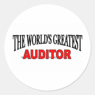 The World's Greatest Auditor Classic Round Sticker