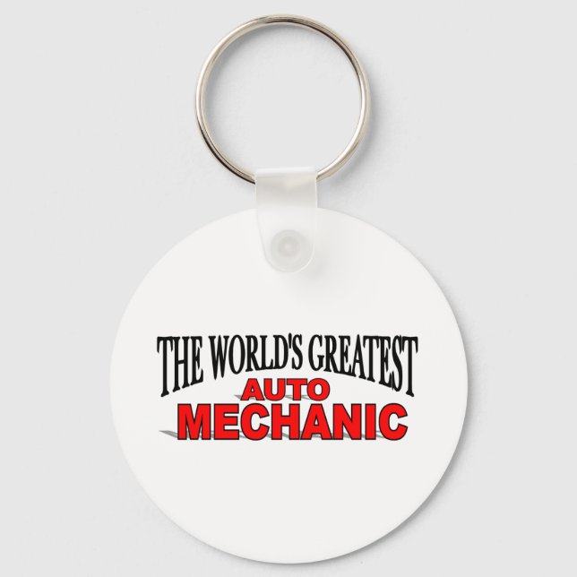 The World's Greatest Auto Mechanic Key Ring (Front)