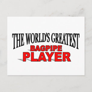 The World's Greatest Bagpipe Player Postcard
