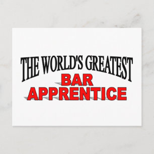 The World's Greatest Bar Apprentice Postcard