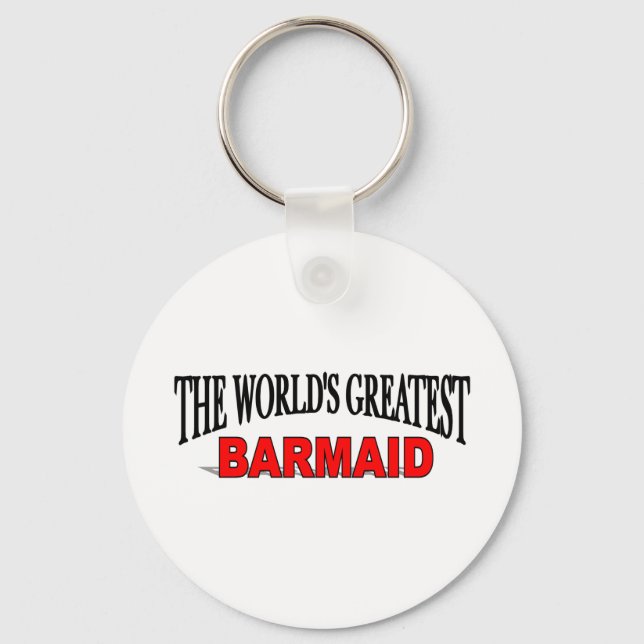 The World's Greatest Barmaid Key Ring (Front)