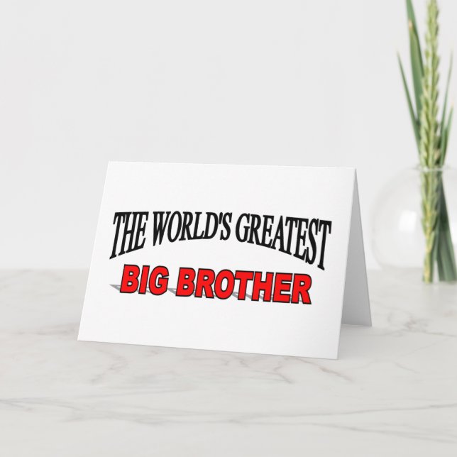 The World's Greatest Big Brother Card (Front)