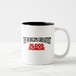The World's Greatest Blood Donor Two-Tone Coffee Mug