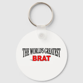 The World's Greatest Brat Key Ring