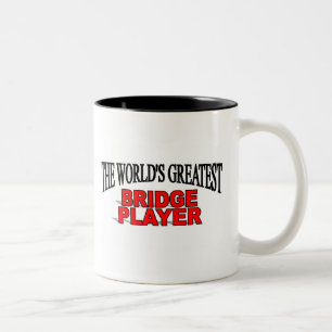 The World's Greatest Bridge Player Two-Tone Coffee Mug