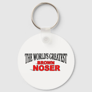 The World's Greatest Brown Noser Key Ring