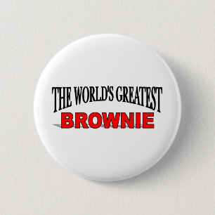 The World's Greatest Brownie 6 Cm Round Badge