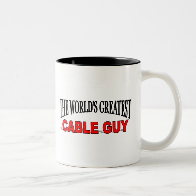 The World's Greatest Cable Guy Two-Tone Coffee Mug (Right)