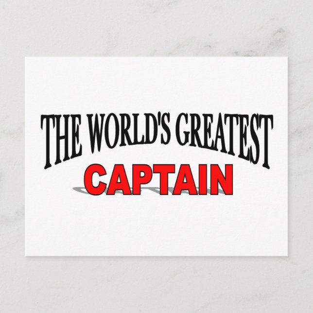 The World's Greatest Captain Postcard (Front)