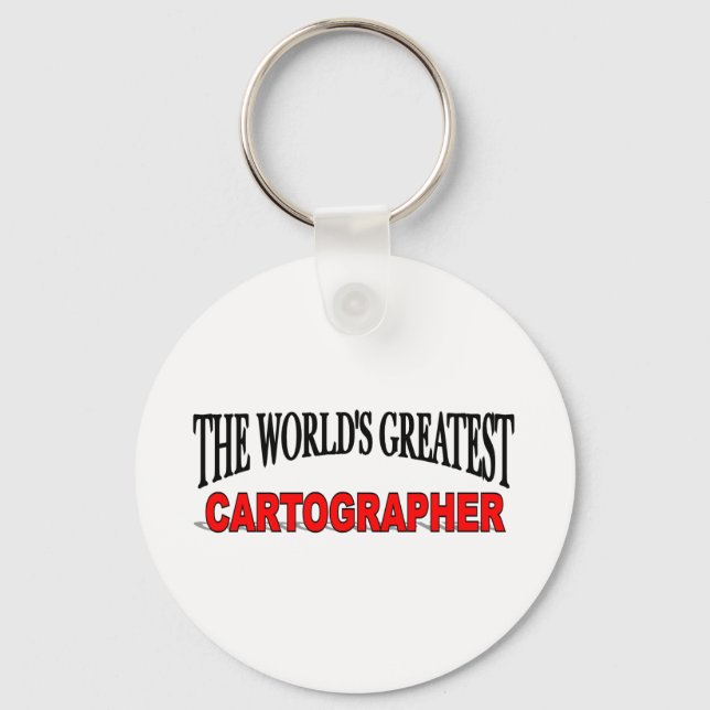 The World's Greatest Cartographer Key Ring (Front)
