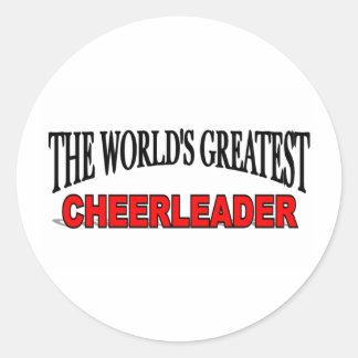 The World's Greatest Cheerleader Classic Round Sticker