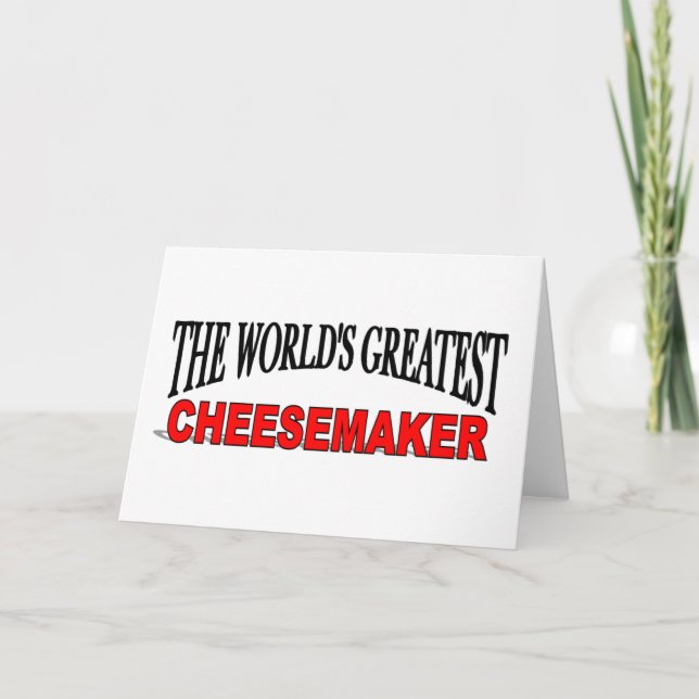 The World's Greatest Cheesemaker Card (Front)