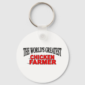 The World's Greatest Chicken Farmer Key Ring