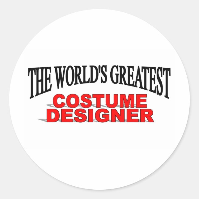 The World's Greatest Costume Designer Classic Round Sticker (Front)