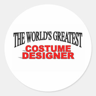 The World's Greatest Costume Designer Classic Round Sticker