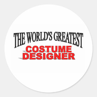 The World's Greatest Costume Designer Classic Round Sticker