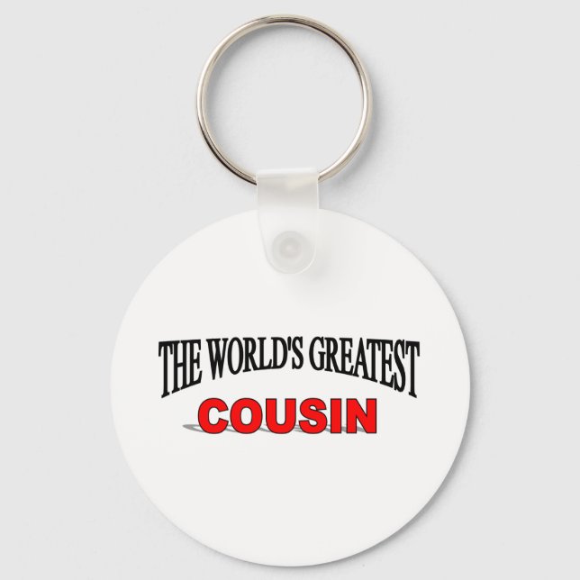 The World's Greatest Cousin Key Ring (Front)
