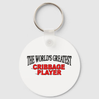 The World's Greatest Cribbage Player Key Ring