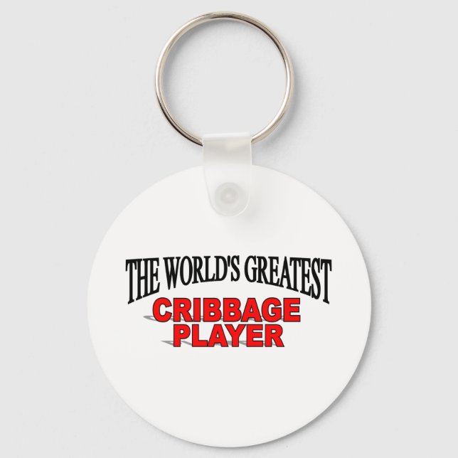 The World's Greatest Cribbage Player Key Ring (Front)