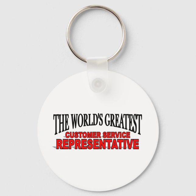 The World's Greatest Customer Service Representati Key Ring (Front)