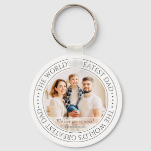 The World's Greatest Dad Modern Classic Photo Key Ring