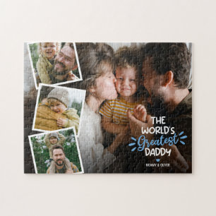 The World's Greatest Daddy 4 Photo Jigsaw Puzzle