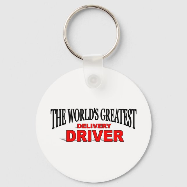The World's Greatest Delivery Driver Key Ring (Front)