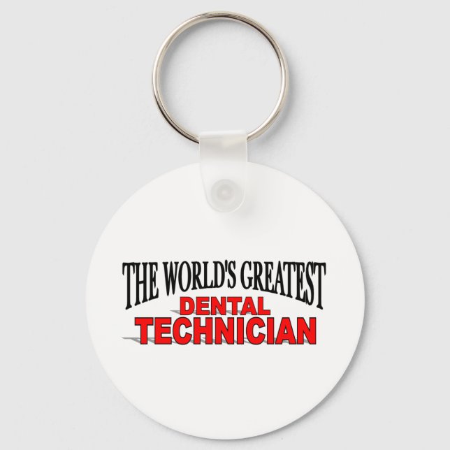 The World's Greatest Dental Technician Key Ring (Front)