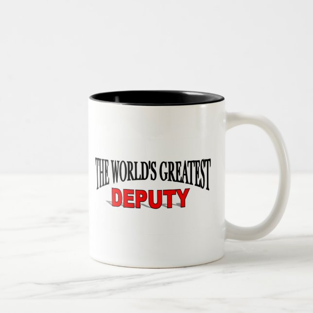 The World's Greatest Deputy Two-Tone Coffee Mug (Right)