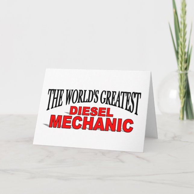 The World's Greatest Diesel Mechanic Card (Front)