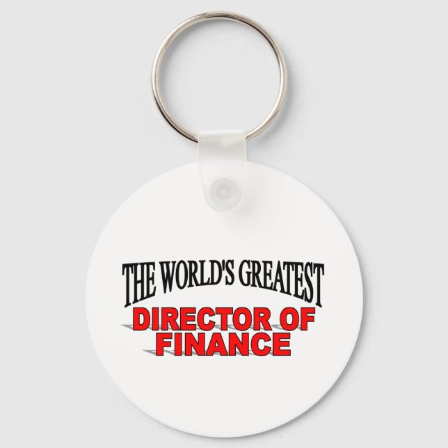 The World's Greatest Director of Finance Key Ring (Front)
