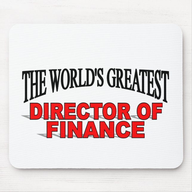 The World's Greatest Director of Finance Mouse Mat (Front)