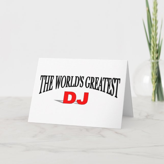 The World's Greatest DJ Card (Front)