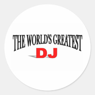 The World's Greatest DJ Classic Round Sticker