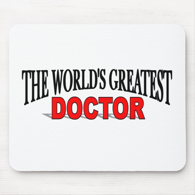 The World's Greatest Doctor Mouse Mat (Front)