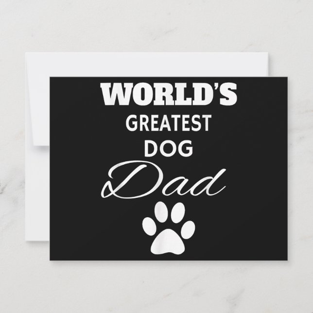 The World's Greatest DOG Dad T Shirt, Love my Dog (Front)