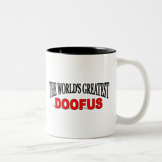 The World's Greatest Doofus Two-Tone Coffee Mug (Right)
