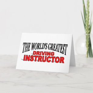 The World's Greatest Driving Instructor Card