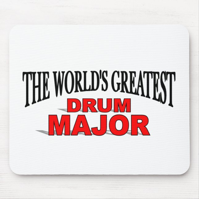 The World's Greatest Drum Major Mouse Mat (Front)