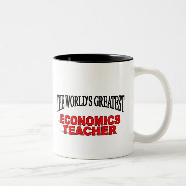 The World's Greatest Economics Teacher Two-Tone Coffee Mug (Right)