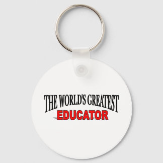 The World's Greatest Educator Key Ring
